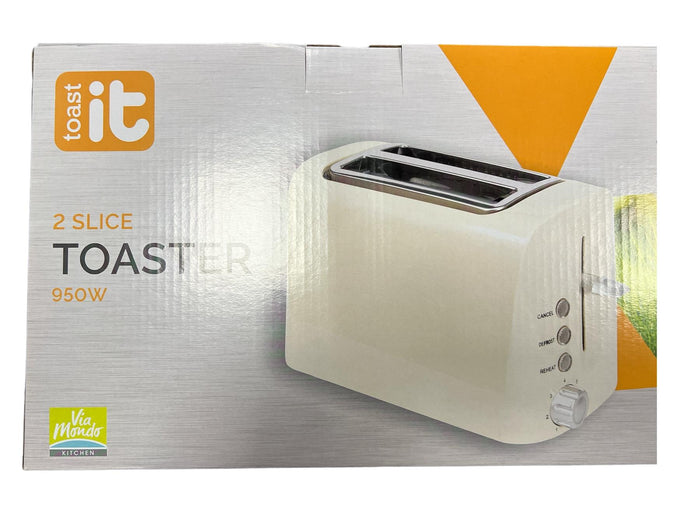 Toast It Toaster 950W Cream