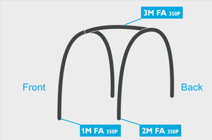Replacement Air Poles for Kampa Dometic Motor Fiesta AIR 350 - Pro, Sloped Roof-Tamworth Camping