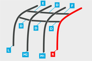 Replacement Air Poles for Kampa Dometic Rally AIR 390 - Sloped Roof, Three Panel-Tamworth Camping