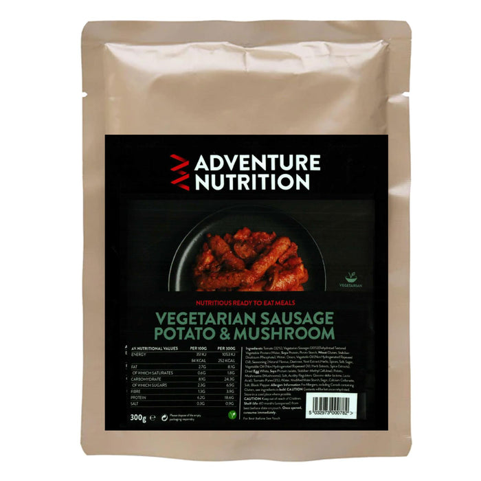 Adventure Nutrition Vegetarian Sausage Potato & Mushrooms MRE 300g