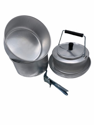 GRUB'S UP - Alloy cookset from Vanilla Leisure.-Tamworth Camping