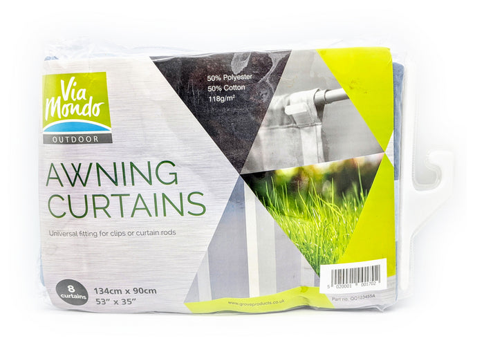 Via Mondo Awning Curtains 134 X 90CM