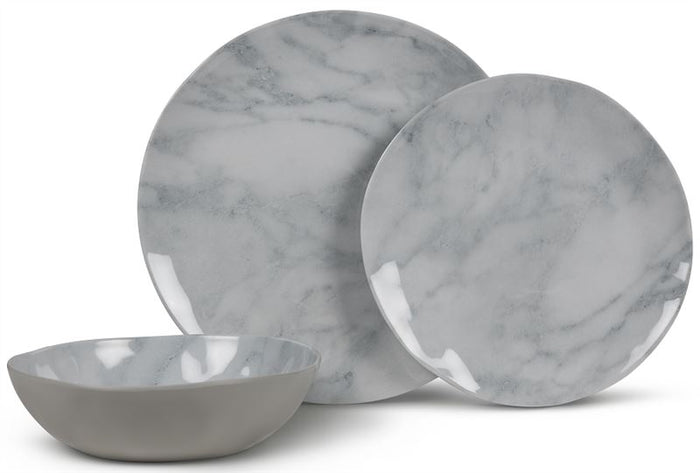 Kampa Marble 12pc Melamine Set