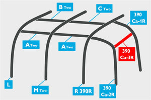 Replacement Air Poles for Kampa Dometic Rally AIR 390 Plus R/H - Sloped Roof-Tamworth Camping