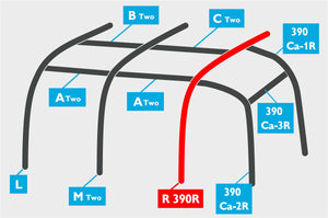 Replacement Air Poles for Kampa Dometic Rally AIR 390 Plus R/H - Sloped Roof-Tamworth Camping