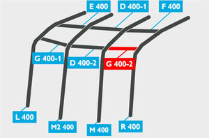 Replacement Air Poles for Kampa Dometic Ace AIR 400 - Pro, Dual Pitch Roof-Tamworth Camping