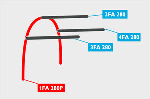 Replacement Air Poles for Kampa Dometic Fiesta AIR Pro 280 - Four Pole-Tamworth Camping