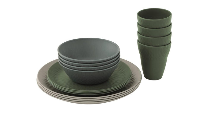 Outwell Tulip 4 Person Dinner Set