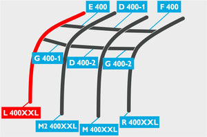 Replacement Air Poles for Kampa Dometic Motor Ace AIR 400XXL - Pro, Sloped Roof-Tamworth Camping