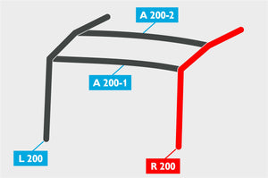 Replacement Air Poles for Kampa Dometic Rally AIR 200 - Pro, Dual Pitch Roof-Tamworth Camping