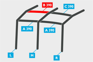 Replacement Air Poles for Kampa Dometic Rally AIR 390 - Pro, Dual Pitch Roof-Tamworth Camping