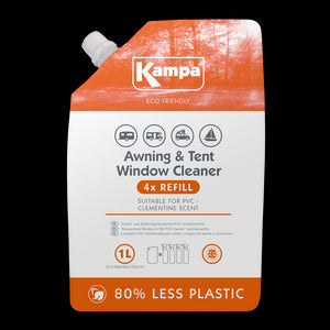 Kampa Eco Friendly Awning & Tent PVC Cleaner 1L Refill Pouch-Tamworth Camping
