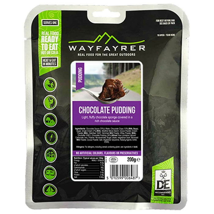 Wayfayrer Chocolate Pudding Ready-to-Eat Camping Food