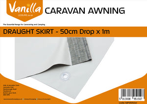 Caravan Awning Draught Skirt 50cm (20 Inch Drop) Vanilla Leisure-Tamworth Camping