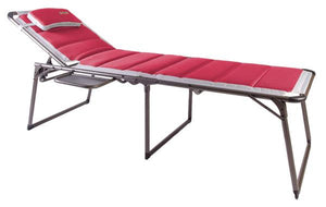Quest Bordeaux Pro Lounge bed with side table-Tamworth Camping