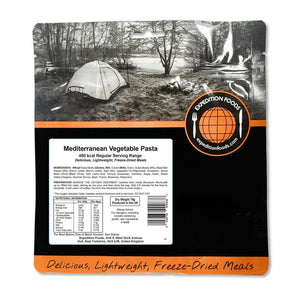 Expedition Foods Mediterranean Vegetable Pasta (450kcal) - Regular Serving-Tamworth Camping