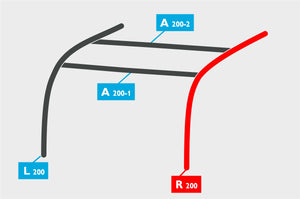 Replacement Air Poles for Kampa Dometic Rally AIR 200 - Sloped Roof-Tamworth Camping