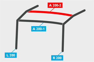 Replacement Air Poles for Kampa Dometic Rally AIR 200 - Pro, Dual Pitch Roof-Tamworth Camping