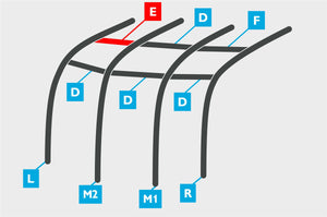 Replacement Air Poles for Kampa Dometic Rally AIR 390 - Sloped Roof, Three Panel-Tamworth Camping