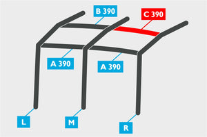 Replacement Air Poles for Kampa Dometic Rally AIR 390 - Pro, Dual Pitch Roof-Tamworth Camping