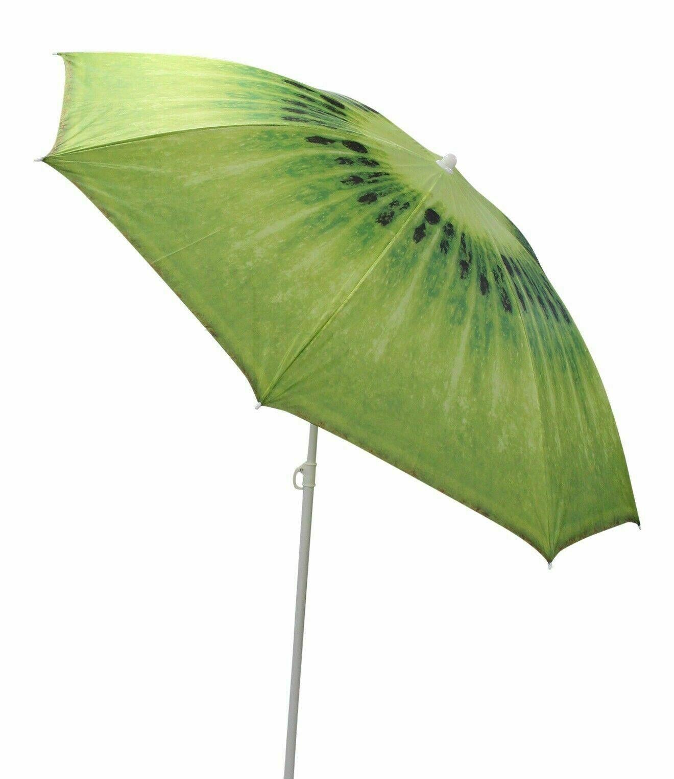 kiwi patio umbrella Vanilla Leisure Kiwi Fruit Parasol and Beach Umbrella