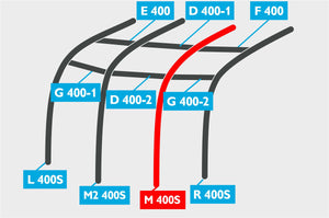 Replacement Air Poles for Kampa Dometic Motor Ace AIR 400S - Pro, Sloped Roof-Tamworth Camping