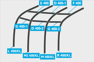 Replacement Air Poles for Kampa Dometic Motor Ace AIR 400XL - Pro, Sloped Roof-Tamworth Camping