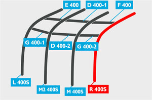 Replacement Air Poles for Kampa Dometic Motor Ace AIR 400S - Pro, Sloped Roof-Tamworth Camping