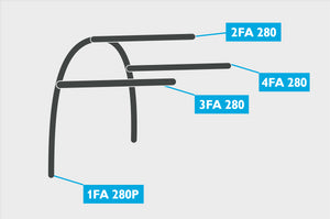 Replacement Air Poles for Kampa Dometic Fiesta AIR Pro 280 - Four Pole-Tamworth Camping