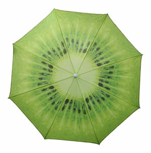 Vanilla Leisure Kiwi Fruit Parasol and Beach Umbrella - Green-Tamworth Camping