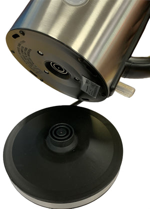 Vanilla Leisure 1 Litre Low Wattage Brushed Stainless Steel Cordless Kettle-Tamworth Camping