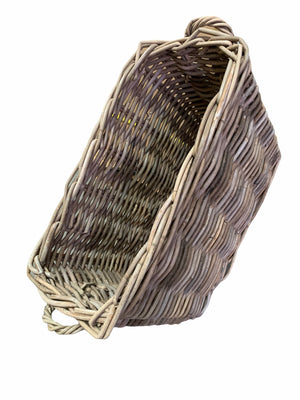Vanilla Leisure Small Rattan Boot Room Basket Hand crafted and Ethically sourced materials-Tamworth Camping
