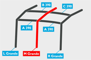 Replacement Air Poles for Kampa Dometic Rally AIR 390 Grande - Dual Pitch Roof-Tamworth Camping