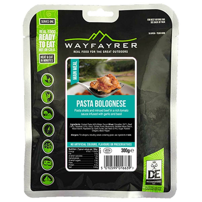 Wayfayrer Pasta Bolognese Ready-to-Eat Camping Food (Single)
