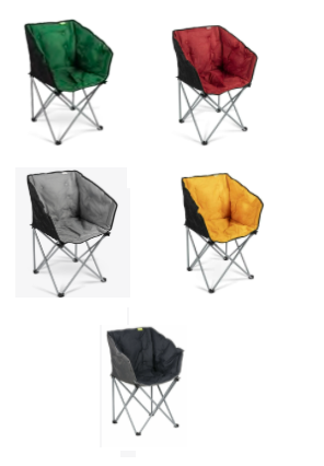 Kampa Tub Folding Camping Chair - Max Load 100kg-Tamworth Camping