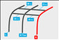 Replacement Air Poles for Kampa Dometic Rally AIR 390 - Sloped Roof, Two Panel-Tamworth Camping